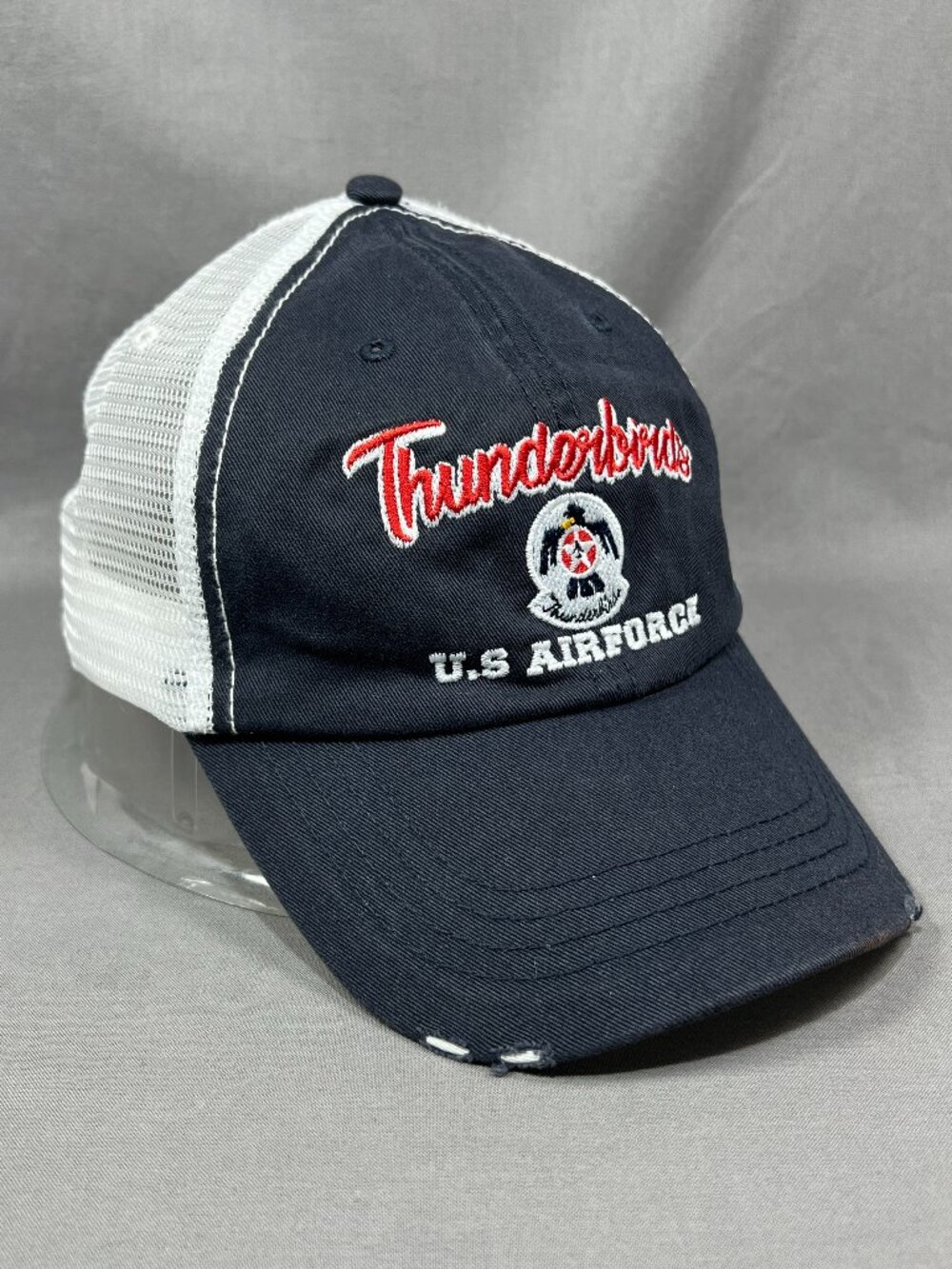 USFA US Air Force Thunderbirds Trucker Hat Mega Cap Strapback Mesh Navy Blue